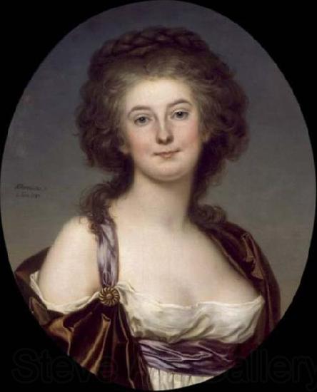 Adolf Ulrik Wertmuller Mademoiselle Charlotte Eckerman (1759-1790), Swedish opera singer and actress Spain oil painting art